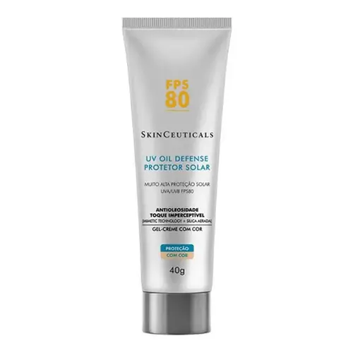 Protetor Solar Facial SkinCeuticals UV Oil Defense Com Cor FPS80 40g