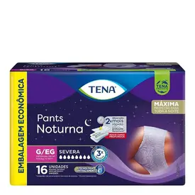 Roupa Íntima Descartável Tena Pants Noturna G/EG Unissex 16 Unidades
