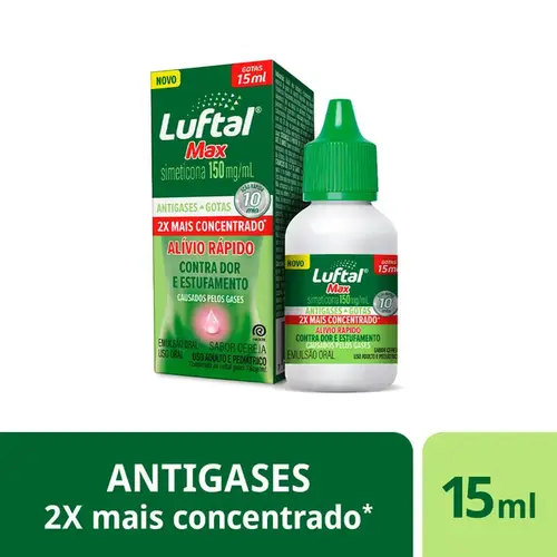 Luftal Max Simeticona 150mg/ml Cereja Gotas 15ml