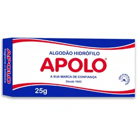 Algodão Hidrófilo em Rolo Apolo 25g