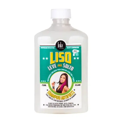 Shampoo Antifrizz Lola Cosmetics Liso Leve and Solto 250ml