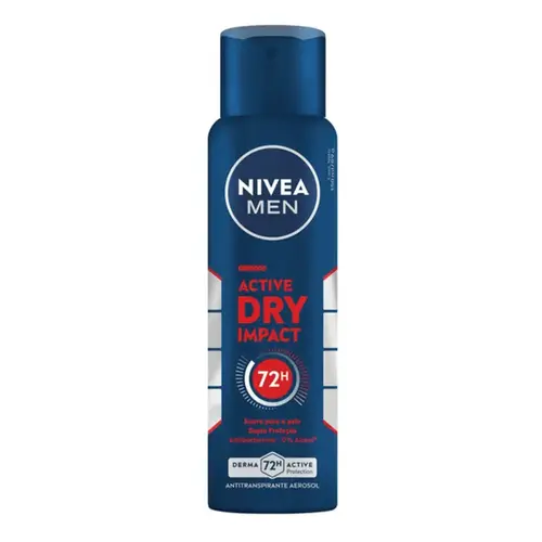 Desodorante Nivea Men Active Dry Impact Aerosol Masculino 150ml