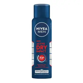 Desodorante Nivea Men Active Dry Impact Aerosol Masculino 150ml