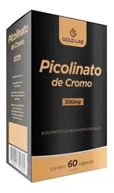 Picolinato de Cromo 500mg Gold Lab 60 Cápsulas