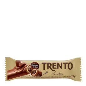 Chocolate Wafer Trento Avelã 38% Cacau 29g