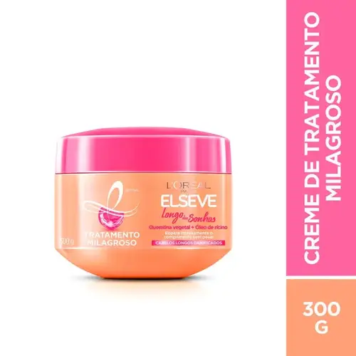 Creme de Tratamento Elseve Longo dos Sonhos 300g - L'Oréal Paris