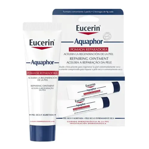 Kit Pomada Reparadora Labial Eucerin Aquaphor Hidratação Intensiva 2 Unidades de 10ml