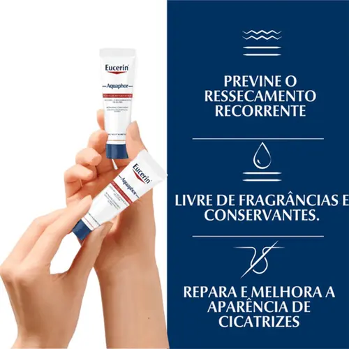 Kit Pomada Reparadora Labial Eucerin Aquaphor Hidratação Intensiva 2 Unidades de 10ml