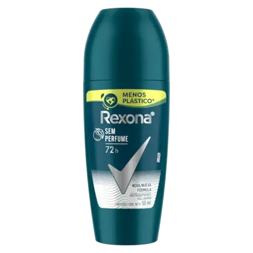 Desodorante Rexona Men sem Perfume Roll On Masculino 50ml