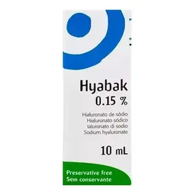 Hyabak 0,15% 10ml - Lubrificante Oftálmico - União Química