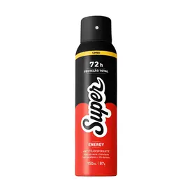 Desodorante Masculino Super Men Energy 72H Antitranspirante Aerossol 150ml
