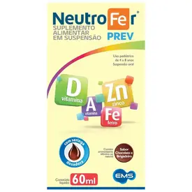 Polivitamínico Neutrofer Prev Chocolate e Brigadeiro 60ml