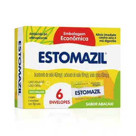 Estomazil - Sabor Abacaxi - 6 Envelopes de 5g Cada