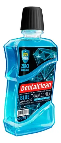 Enxaguante Bucal Dentalclean Blue Diamond Menta Suave 600ml