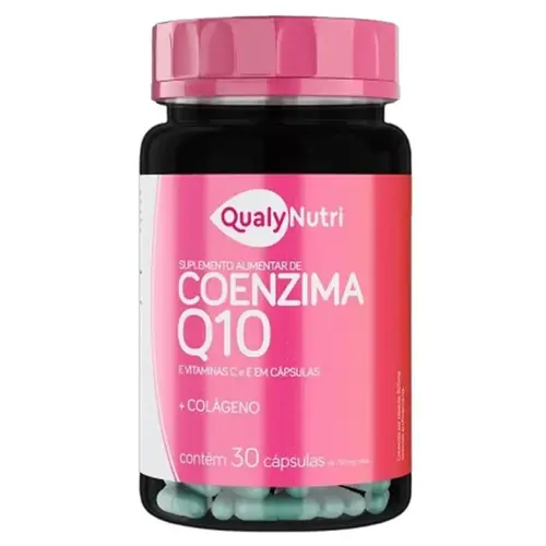 Coenzima Q10 30mg com Colágeno 30 Cápsulas - QualyNutri