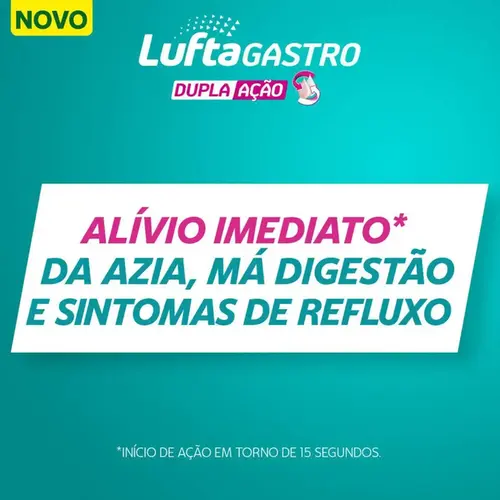 LuftaGastro Dupla Ação Menta 12 Sachês 10ml