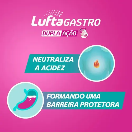 LuftaGastro Dupla Ação Menta 12 Sachês 10ml