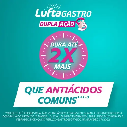 LuftaGastro Dupla Ação Menta 12 Sachês 10ml