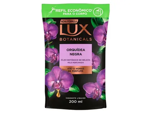Refil Sabonete Líquido Lux Botanicals Orquídea Negra 200ml