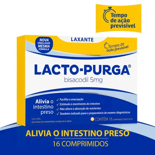 Lacto-Purga 5mg 16 Comprimidos - Cosmed
