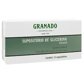 Supositório de Glicerina Granado Adulto - 12 Unidades