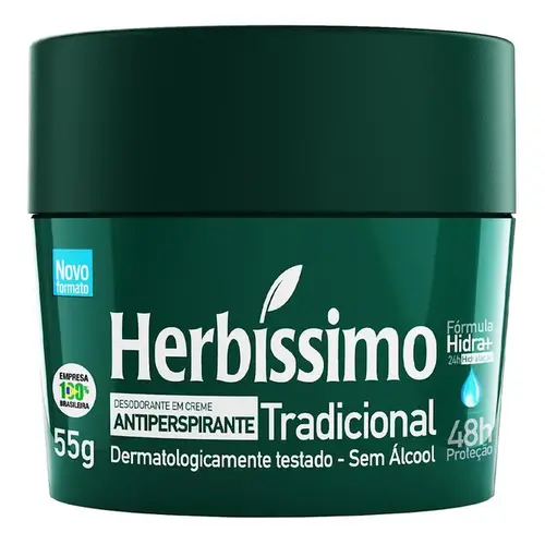 Desodorante Herbíssimo Action Creme Unissex 55g