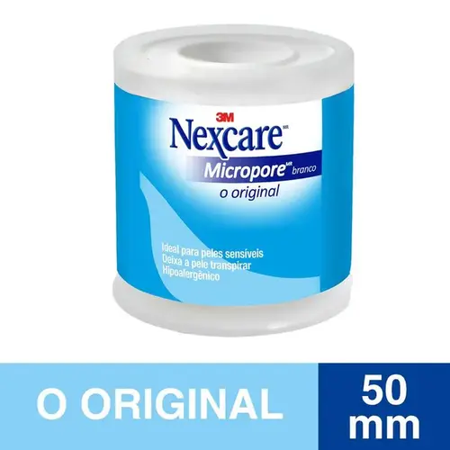 Fita Micropore Nexcare Original Branca 50mm x 4,5m - 1 Unidade