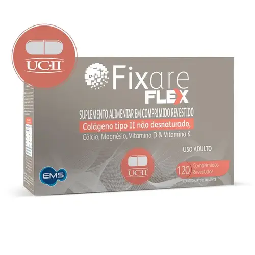 Colágeno Tipo ll - Fixare Flex 120 Comprimidos - EMS