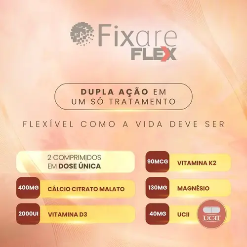 Colágeno Tipo ll - Fixare Flex 120 Comprimidos - EMS
