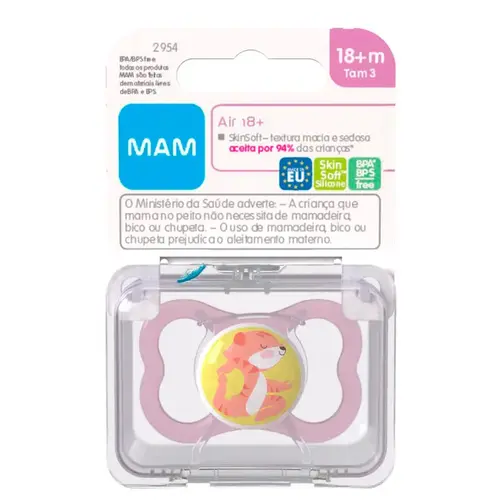 Chupeta MAM Air Rosa Nº3 +18 Meses - 1 Unidade