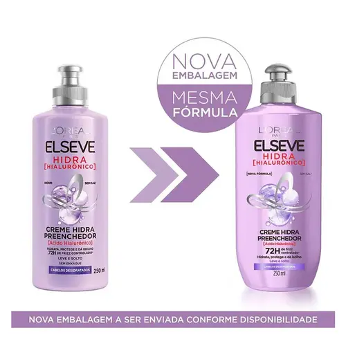 Creme de Pentear Elseve Hidra Hialurônico Preenchedor 250ml
