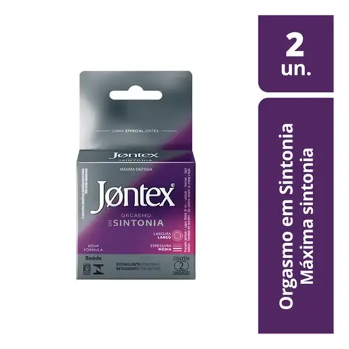 Preservativo Jontex Orgasmo em Sintonia 2 Unidades