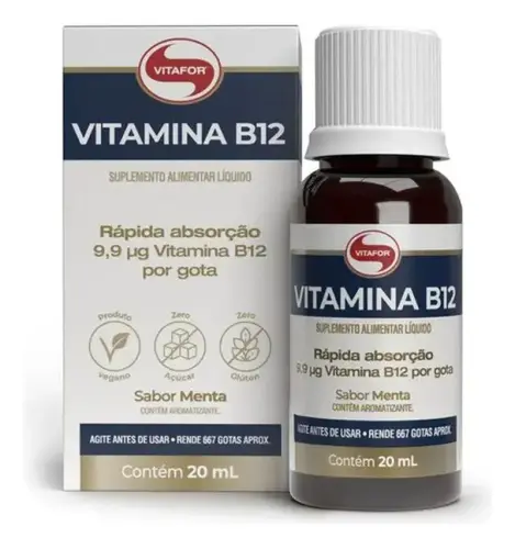 Vitamina B12 Sabor Menta 20ml - Vitafor