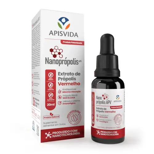 Nanoprópolis Extrato de Própolis Vermelho 20ml
