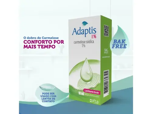 Colírio Adaptis 1% Solução Oftálmica Estéril 10ml