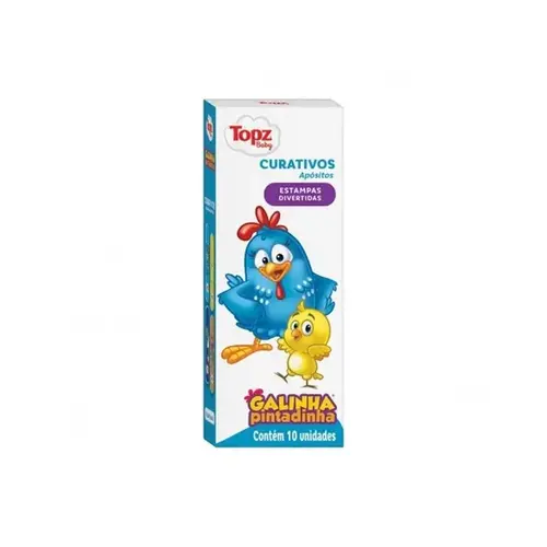 Curativo Topz Baby Galinha Pintadinha 10 Unidades
