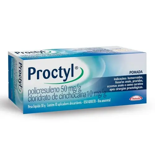 Proctyl Pomada 30g + 10 Aplicadores