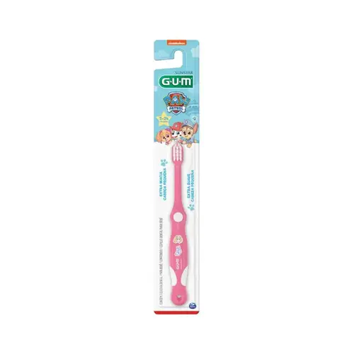 Escova Dental Infantil GUM Baby Patrulha Canina Cerdas Macias 3 a 24 meses 1 Unidade – Cores Sortidas