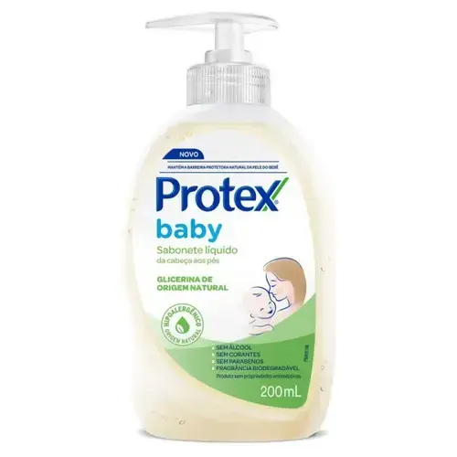 Sabonete Líquido Infantil Protex Baby Glicerina 200ml