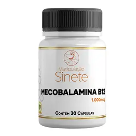 Mecobalamina B12 1000mcg 30 Cápsulas - Manipulação Sinete