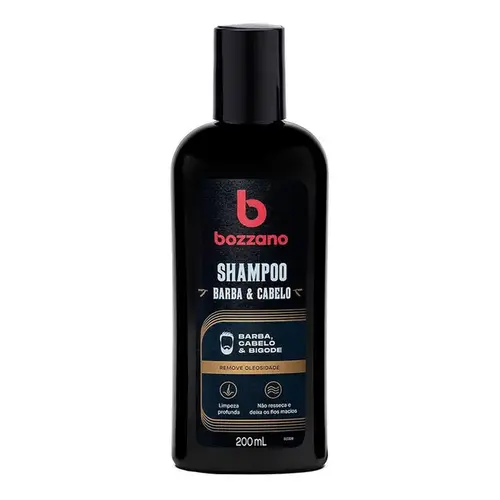 Shampoo Bozzano Barba, Cabelo e Bigode 200ml