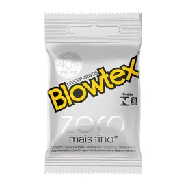Preservativo Blowtex Zero Mais Fino 3 Unidades
