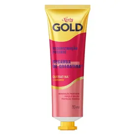 Creme Niely Gold Reconstrução Potente Recarga de Queratina 80ml