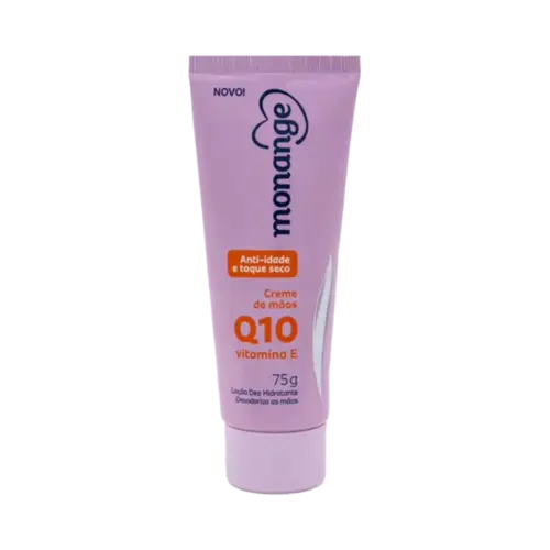 Creme Hidratante para Mãos Monange Anti-idade Q10 e Vitamina E com Ação Desodorante 75g