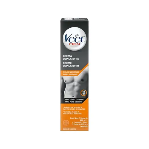 Creme Depilatório Veet Masculino Peito e Corpo 200ml