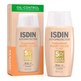 Protetor Solar Facial Isdin Fusion Water Magic Color FPS50 Cor Clara 50ml