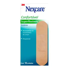 Curativo 3M Nexcare Superflexíveis 10 Unidades
