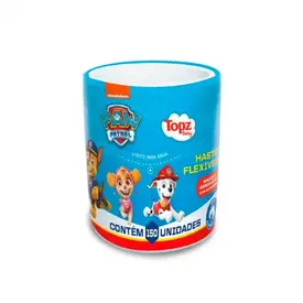 Hastes Flexíveis Topz Baby Patrulha Canina 150 Unidades