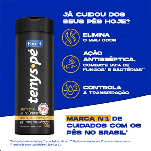 Talco Tenys Pé Baruel Sport Barcelona 100g