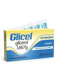 Glicel 1,5g Supositório Pediátrico 6 Unidades